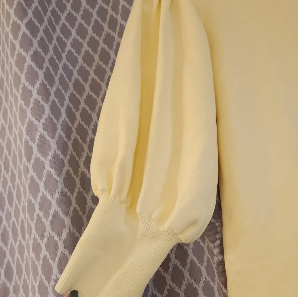 Fashion Nova glow up sweater mini dress yellow XL NWT